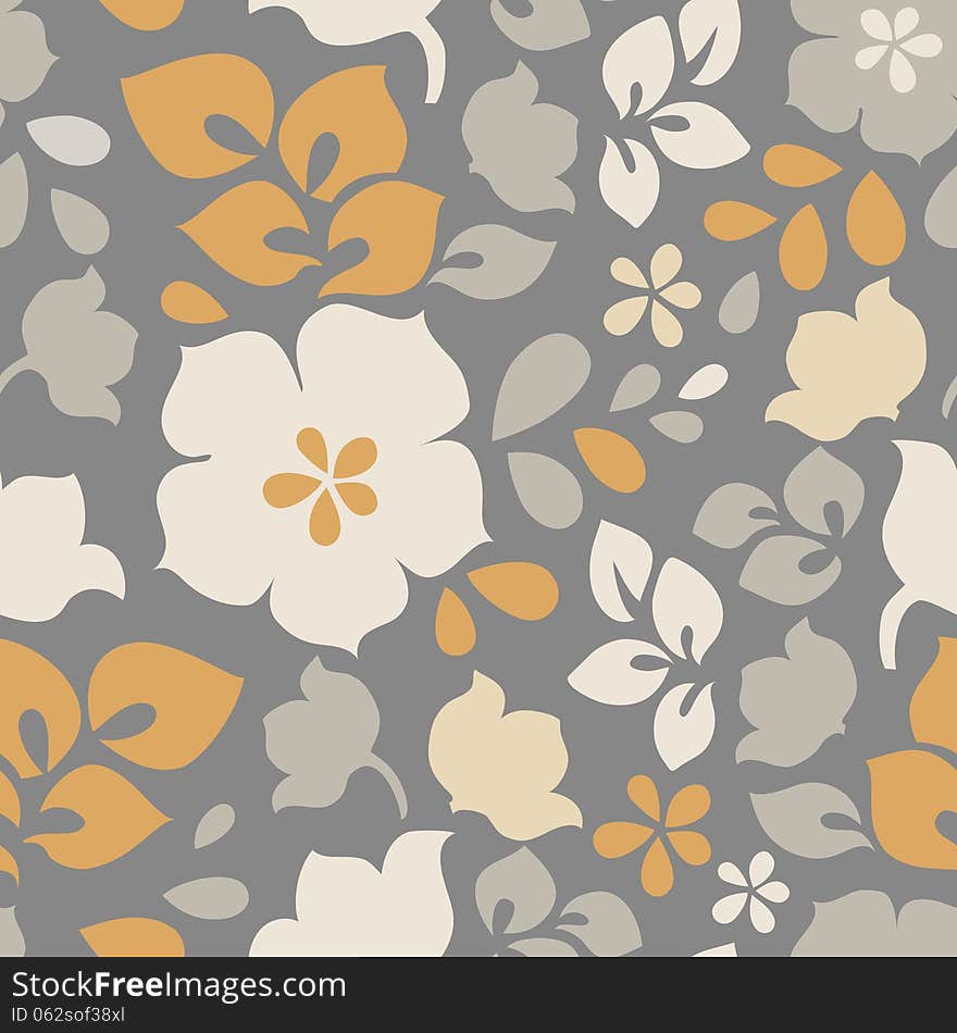 Pattern floral seamless. Vector illustration