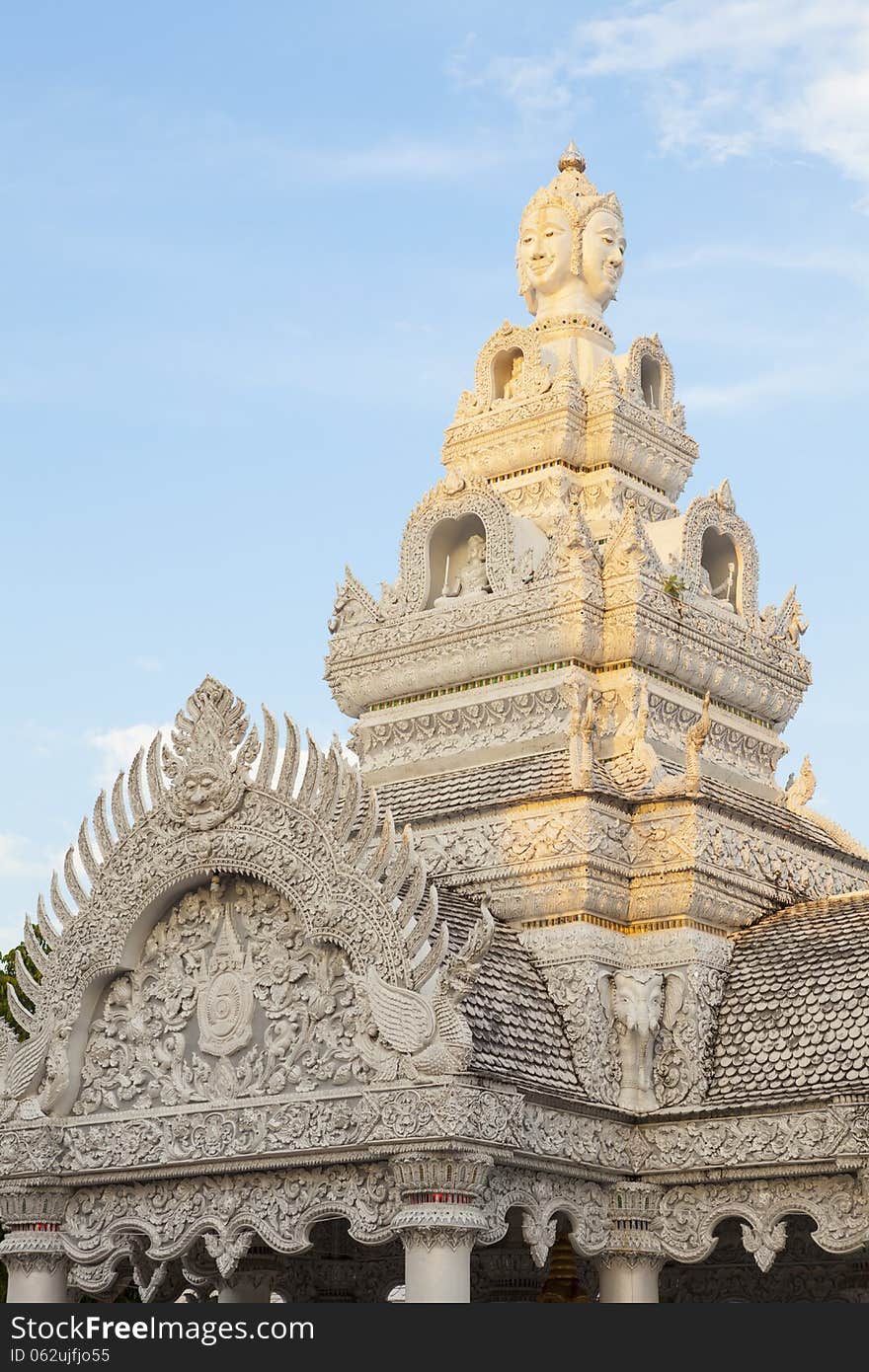 Sunshine On Citi Pillar Shrine, Nan Province