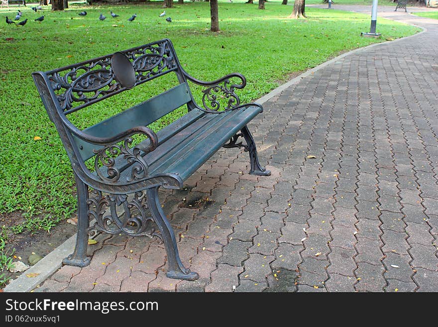 Bench in the park.Part 2