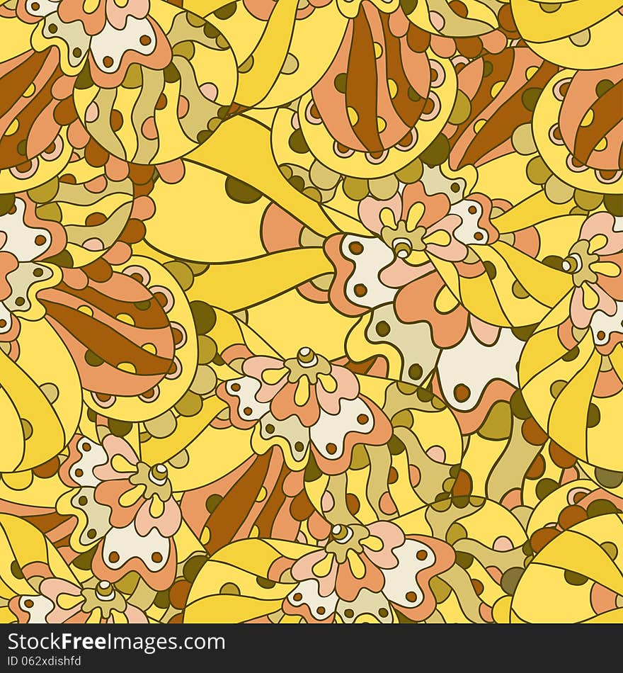 Seamless Abstract Hand-drawn Pattern