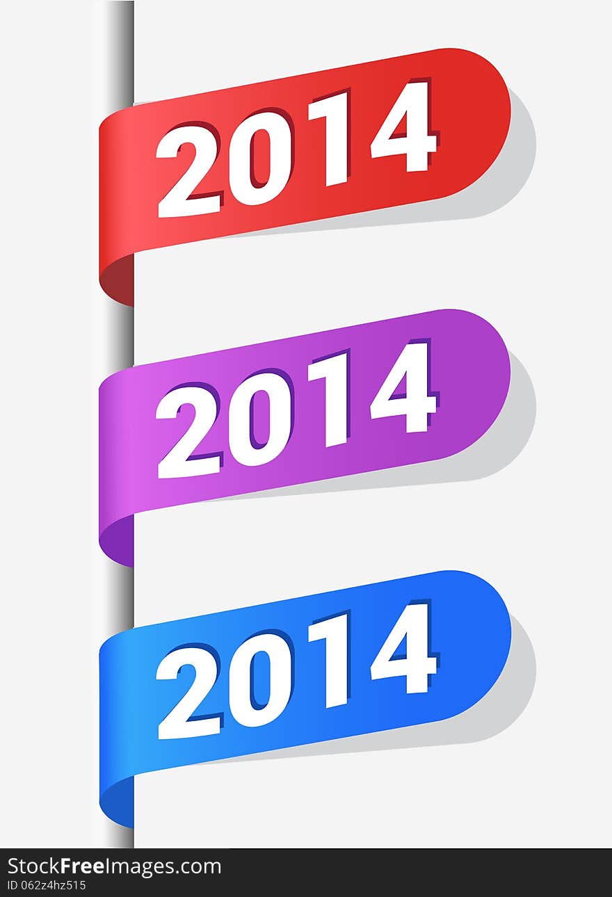 Vector Illustration. 2013 New Year Labels for your design. Vector Illustration. 2013 New Year Labels for your design.