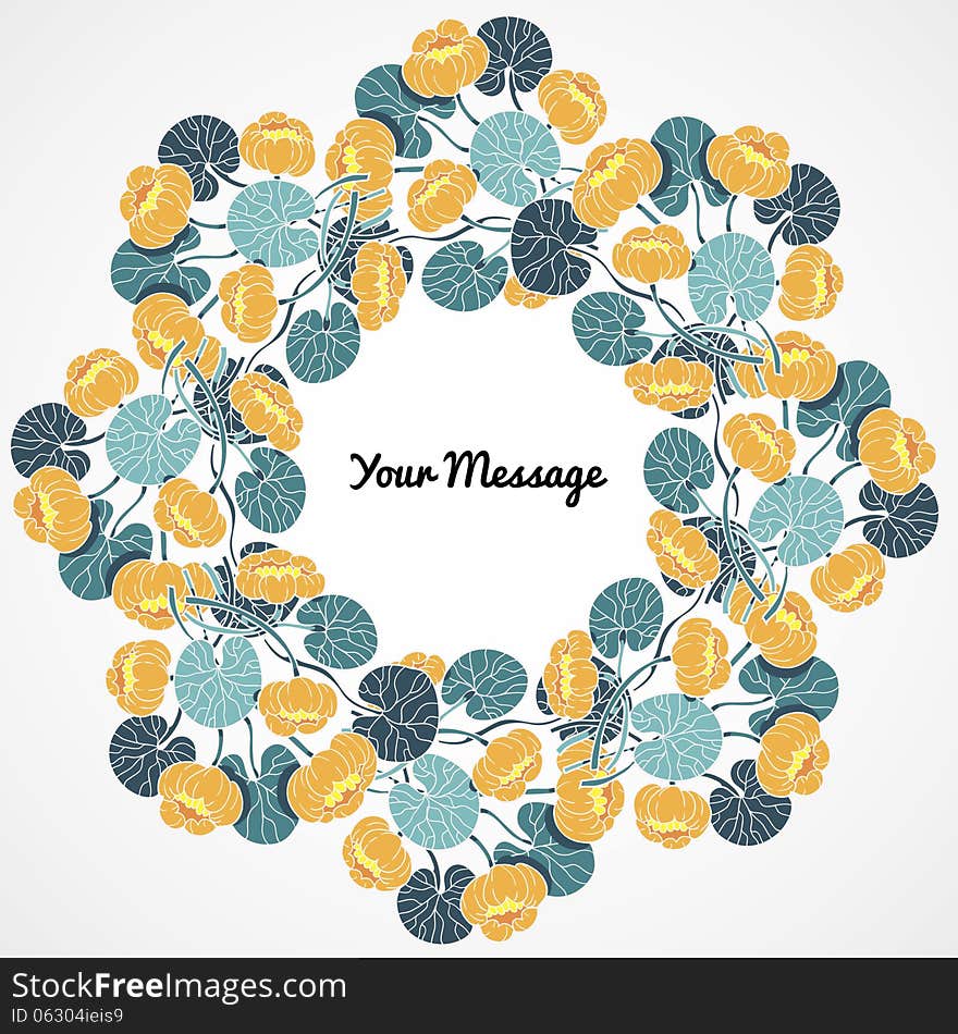 Fresh background with plants and flowers. Fresh background with plants and flowers