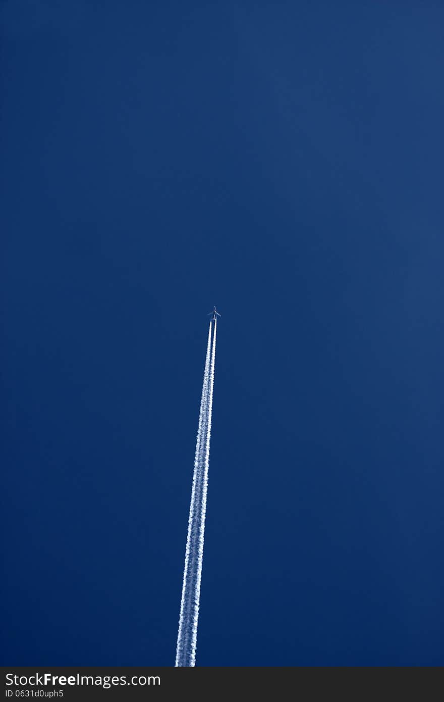 Plane in the sky