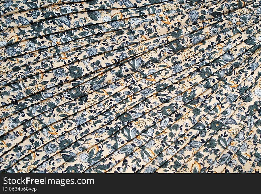 Pattern of flower on cloth fabric texture