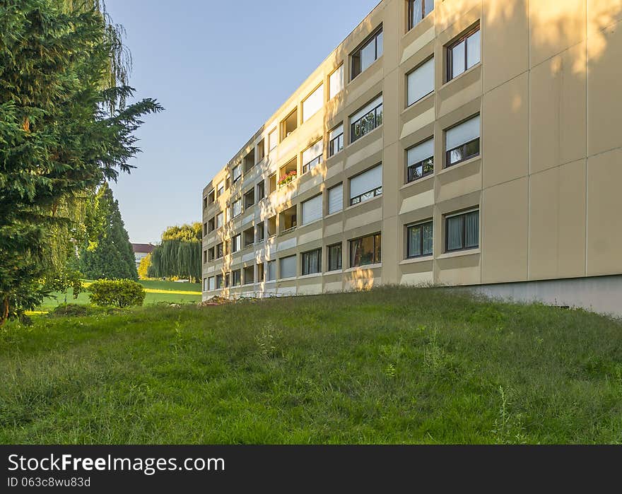 Housing estate in Ferney-Voltaire , France. Small town near Geneva. Housing estate in Ferney-Voltaire , France. Small town near Geneva.