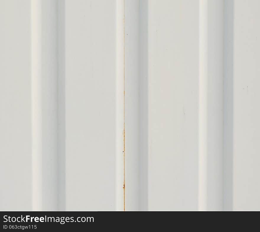 White corrugated metal