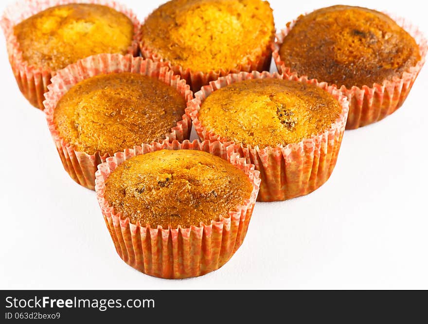 Banana cupcakes for dessert eating with tea or coffee. Banana cupcakes for dessert eating with tea or coffee.