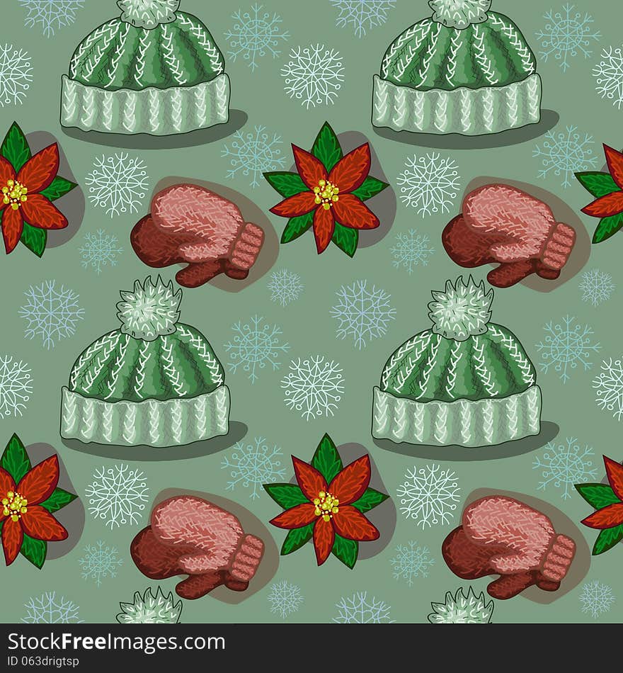 Seamless winter texture