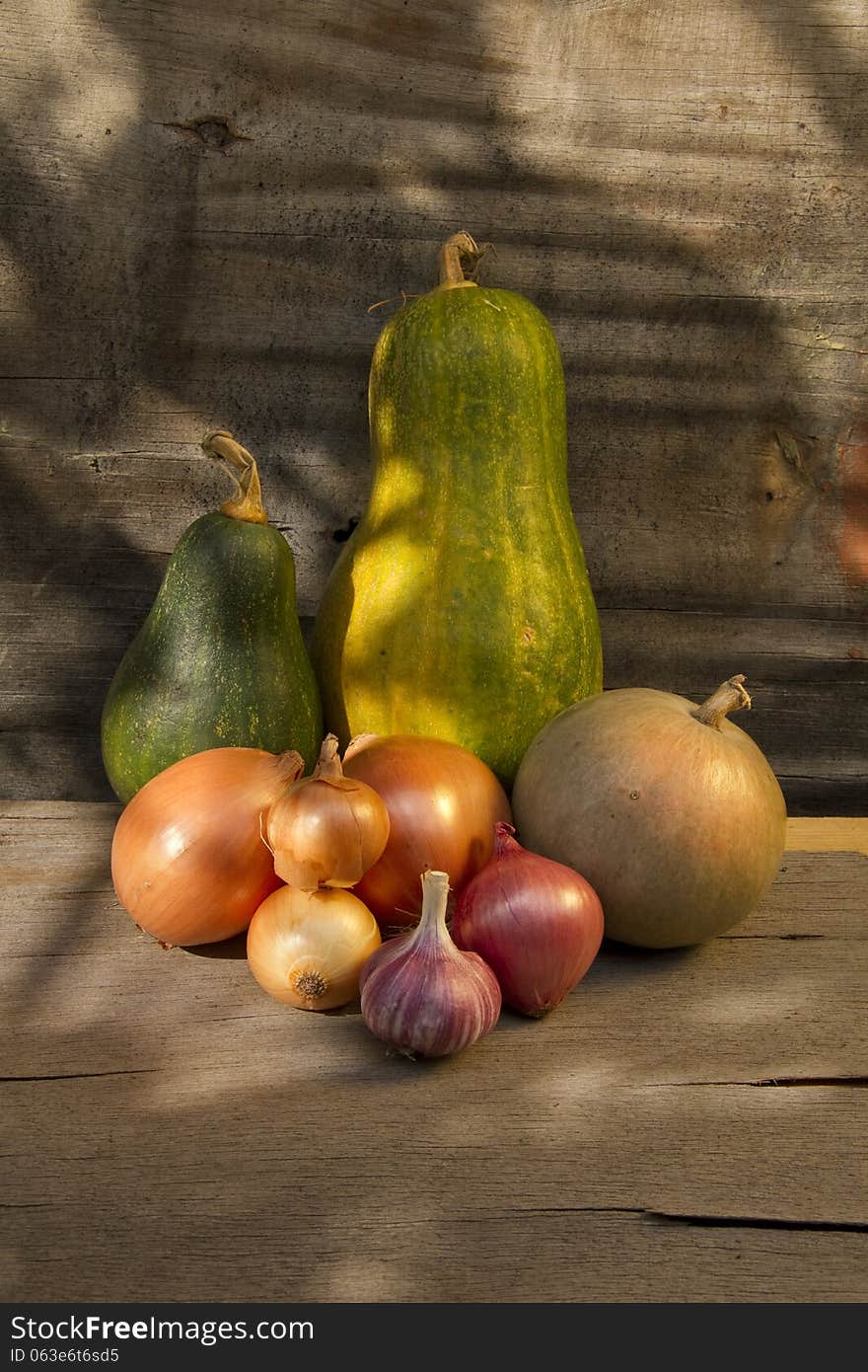 Still life of vegetables