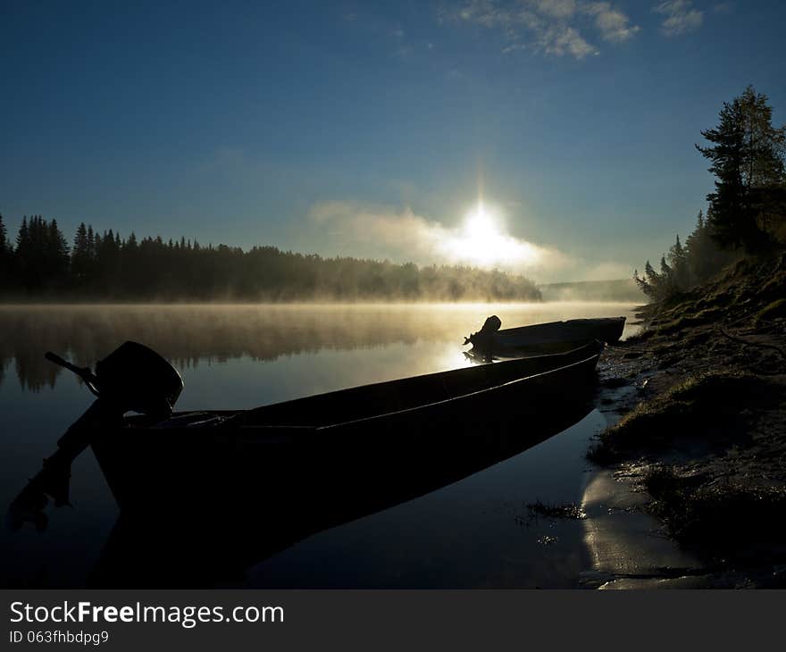 Sunrise At The Pechora River