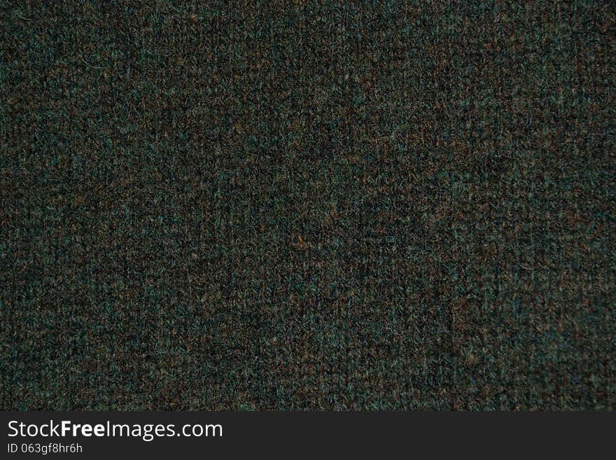 Vintage green plush fabric texture