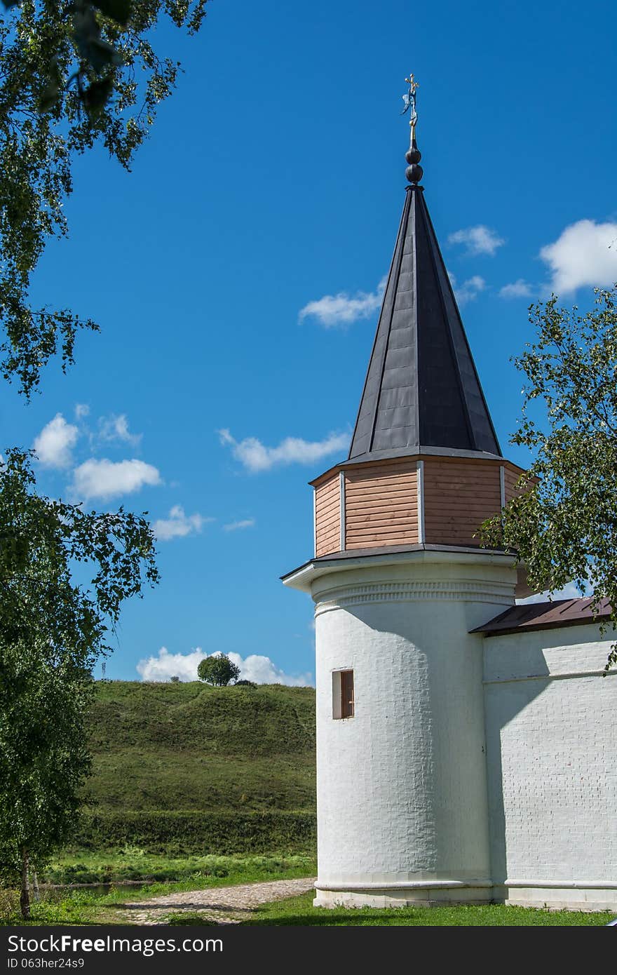 Tower in the Svjato-Uspenskom monastery of the 12th century.