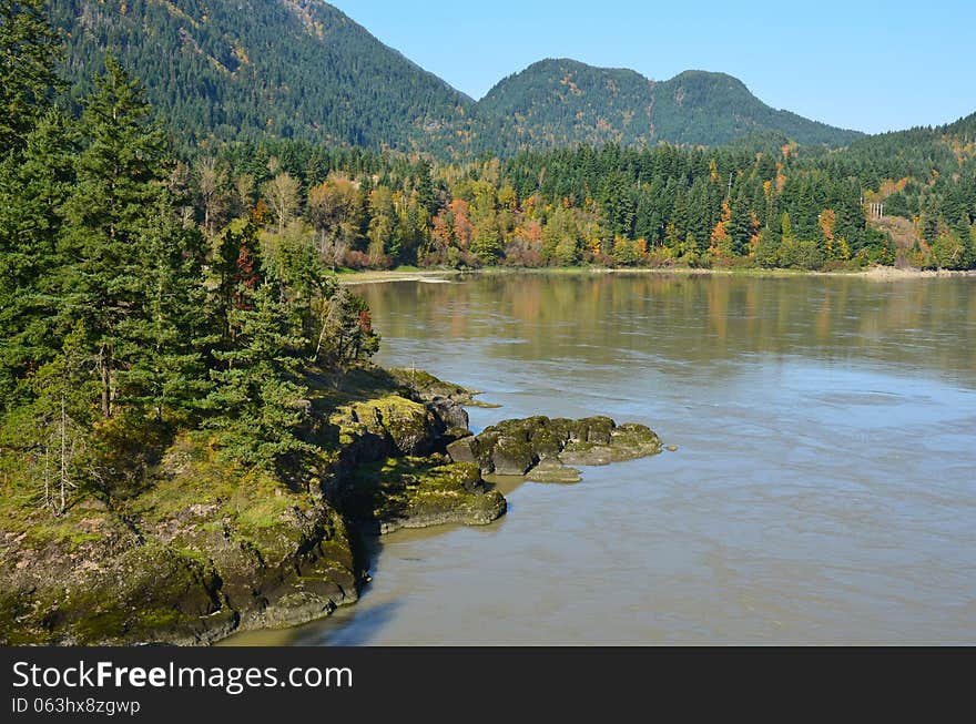 Fraser River in British Columbia, Canada