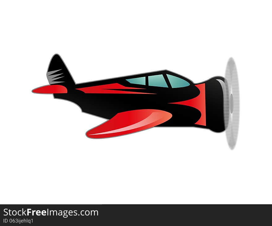 Plane Vector Illustration