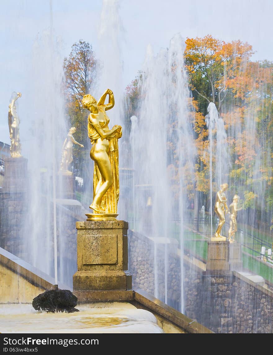 The Grand Cascade in Peterhof