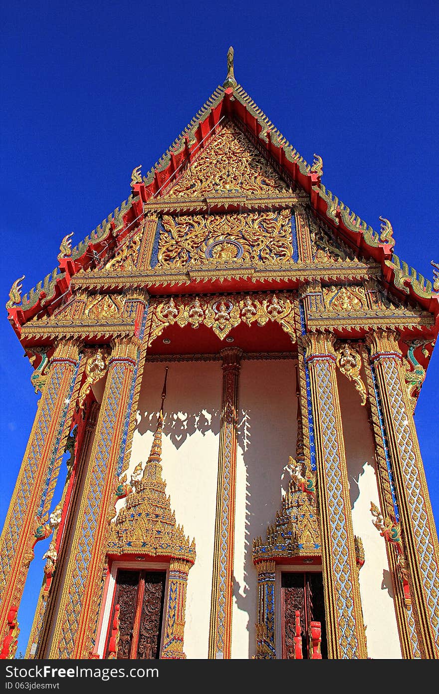 Thailand Temple on sky background