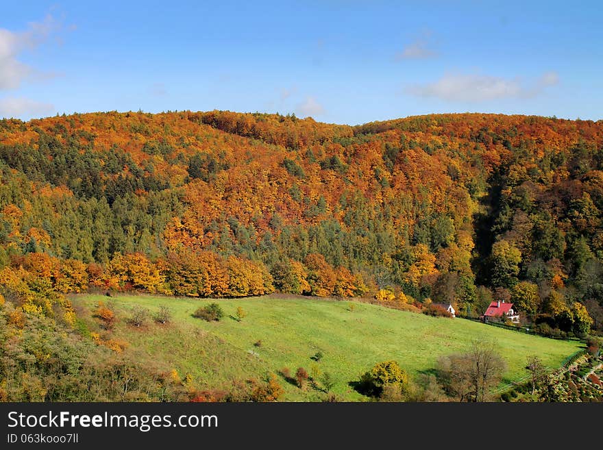 Autumn type landscape,Czech Republic