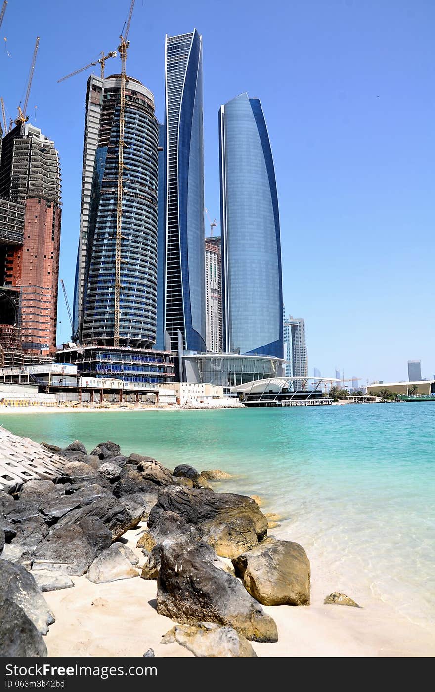 Skyscrapers in Abu Dhabi, United Arab Emirates