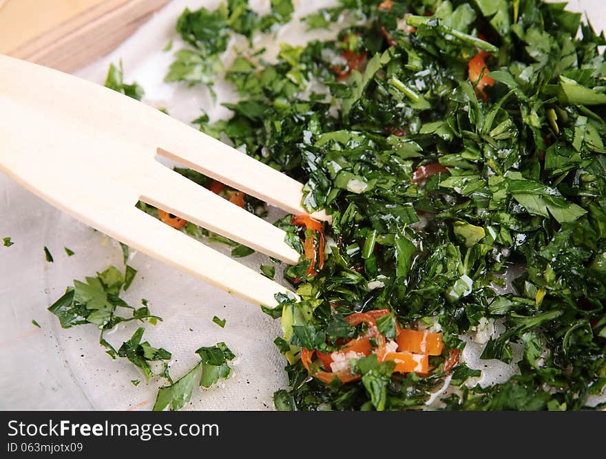 Seasoning for a dish of greens