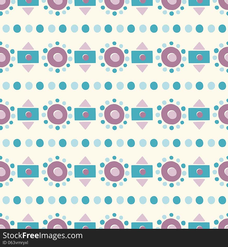 Seamless abstract geometric pattern