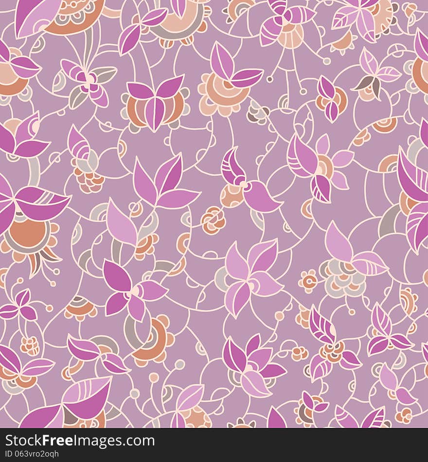 Ornate Floral Seamless Pattern