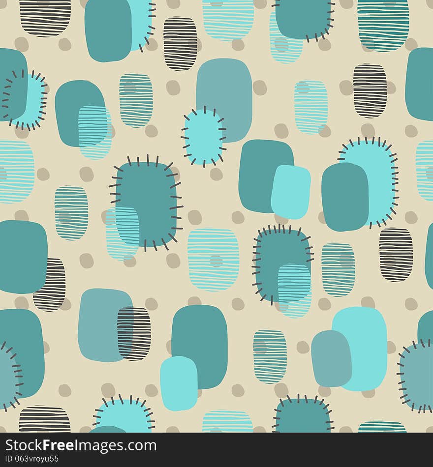 Abstract Seamless Pattern With Patch