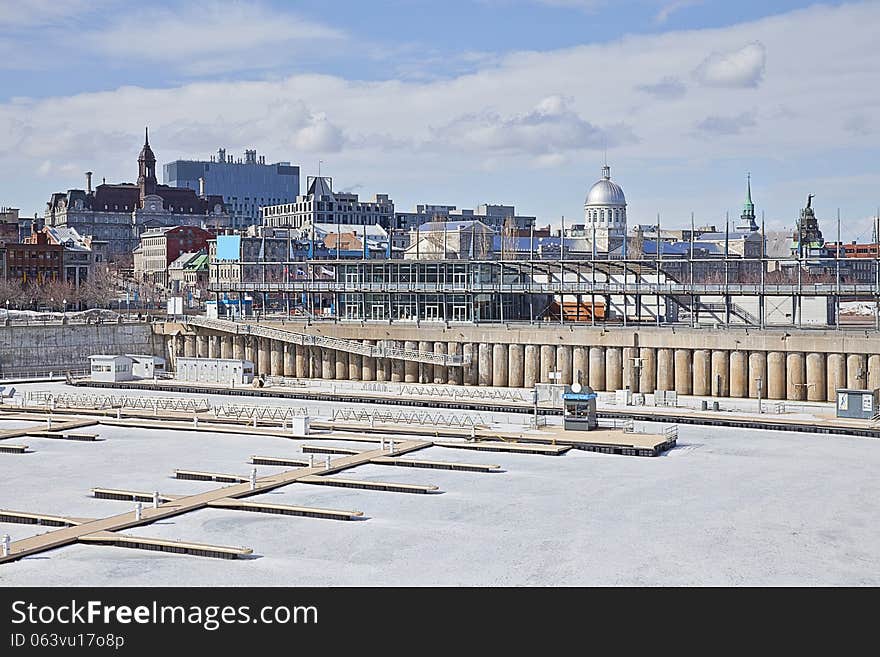 Montreal Old Port In Winter