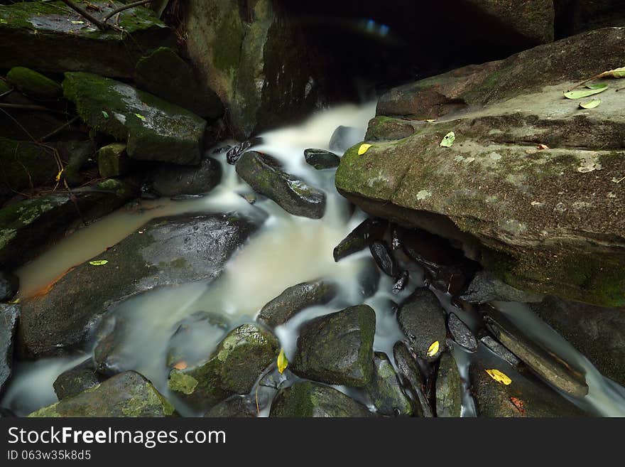 Waterfalls in deep forest