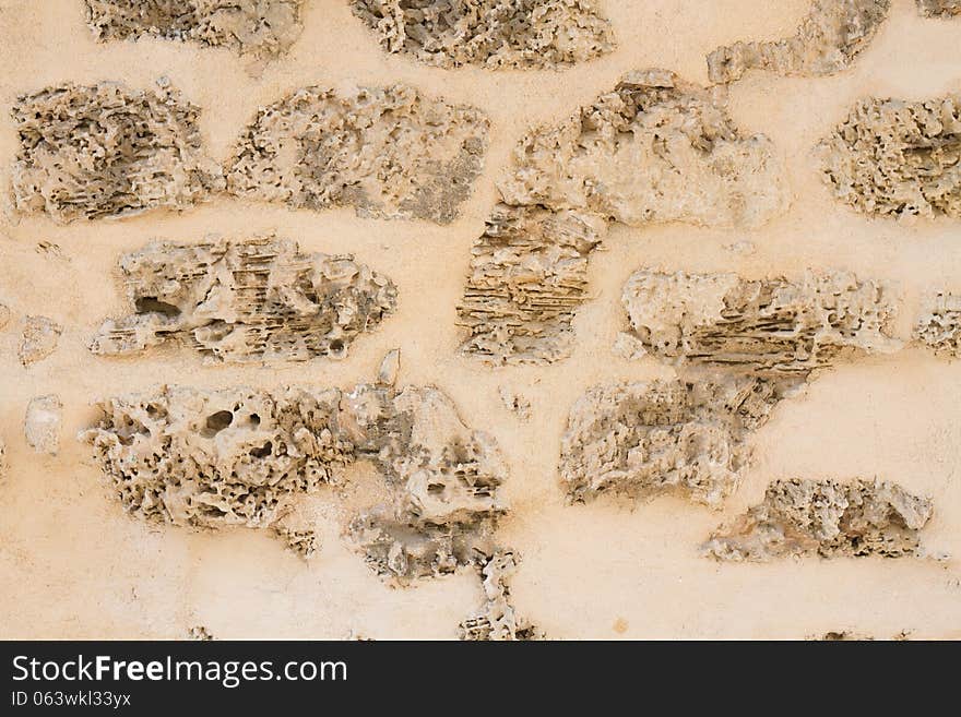 Fine texture of the walls of sandstone. Fine texture of the walls of sandstone