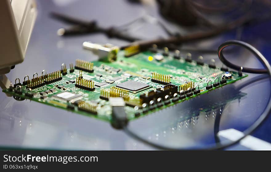 Circuit board electronic controller. PCB. Circuit board electronic controller. PCB