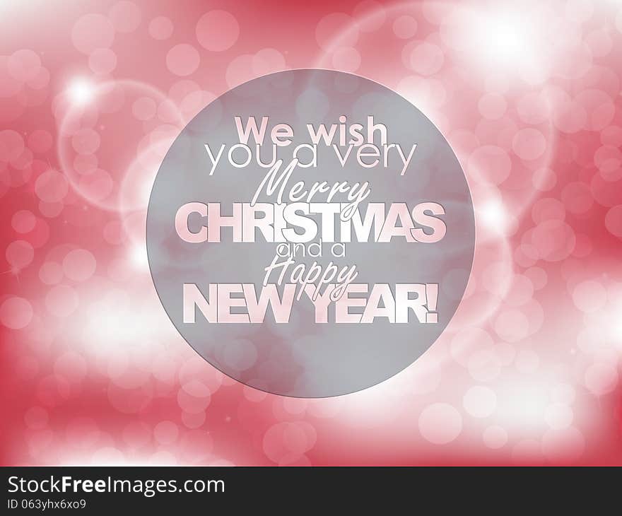 We wish you a very Merry Christmas and a Happy New Year. Typography background. Christmas poster. We wish you a very Merry Christmas and a Happy New Year. Typography background. Christmas poster.