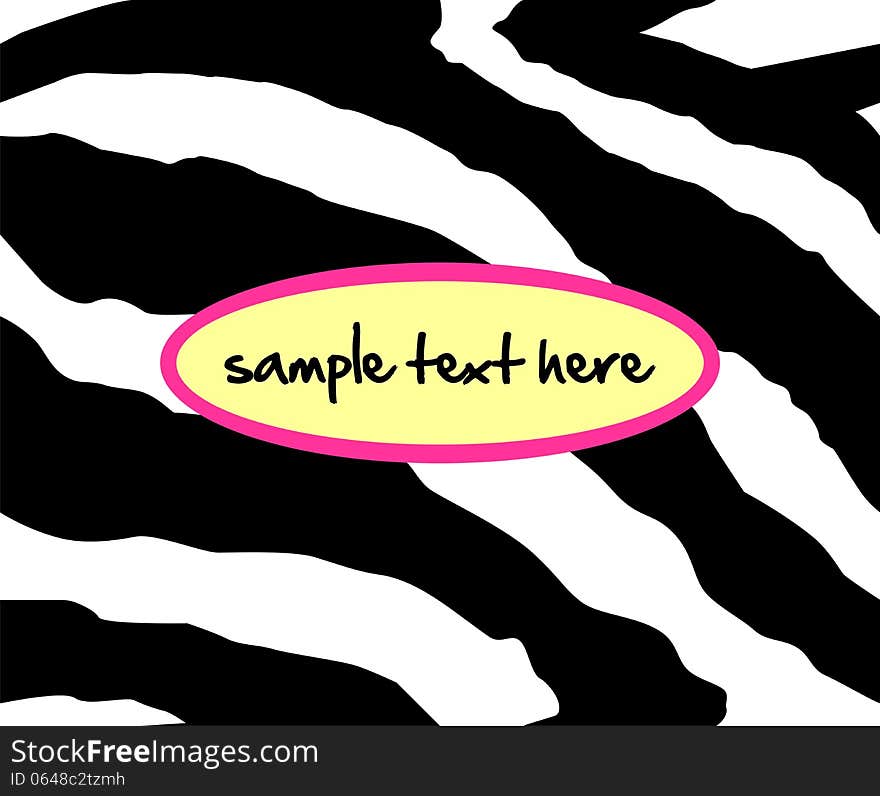 Seamless zebra pattern. Vector illustration