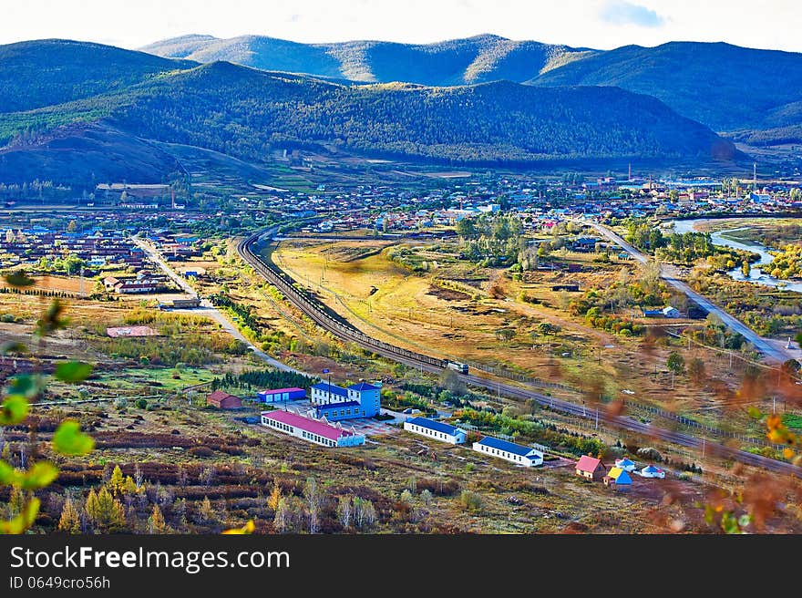 The photo taken in China's inner mongolia autonomous region hulun buir city yakeshi bahrain town,Lama (buddhist monk) mountain national forest park.The time is September 20, 2013. The photo taken in China's inner mongolia autonomous region hulun buir city yakeshi bahrain town,Lama (buddhist monk) mountain national forest park.The time is September 20, 2013.