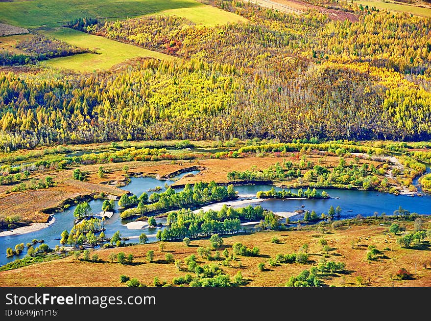 The photo taken in China's inner mongolia autonomous region hulun buir city yakeshi bahrain town,Lama (buddhist monk) mountain national forest park.The time is September 20, 2013. The photo taken in China's inner mongolia autonomous region hulun buir city yakeshi bahrain town,Lama (buddhist monk) mountain national forest park.The time is September 20, 2013.