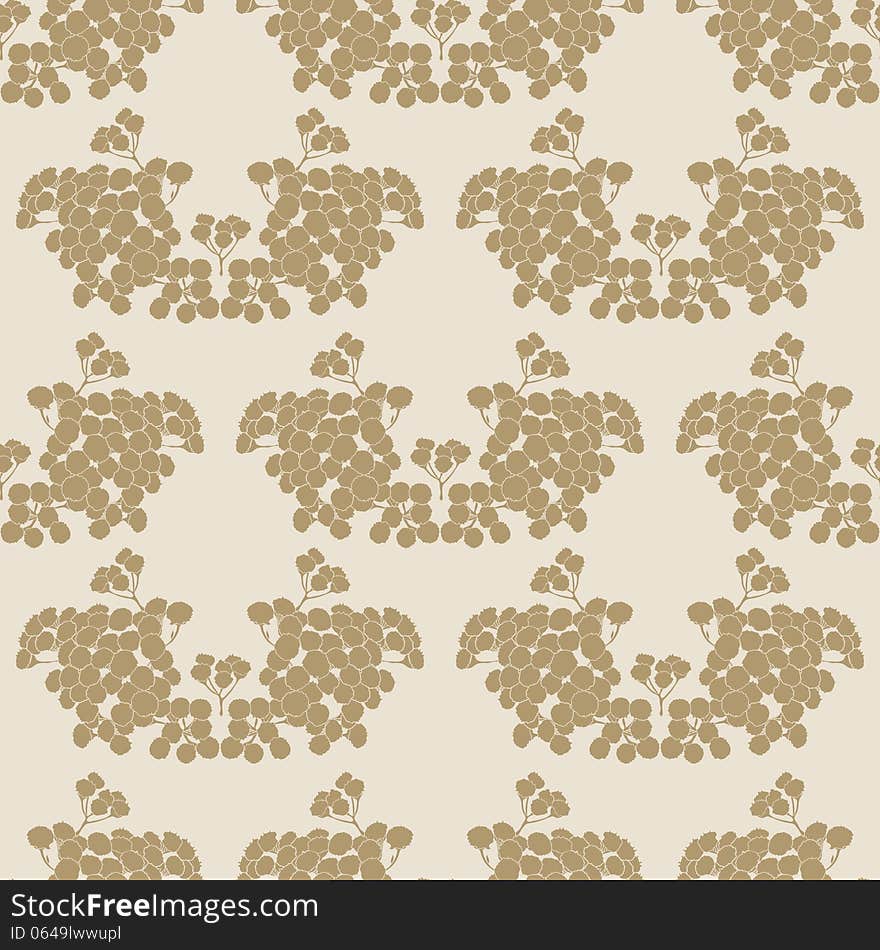 Seamless background with floral pattern