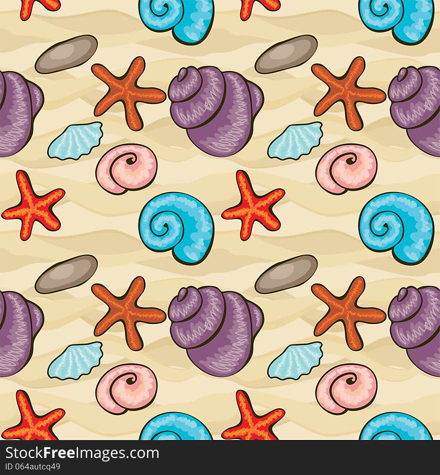 Seamless Beach Pattern