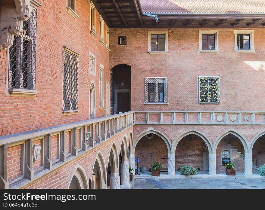 The courtyard of one of the worlds oldest universities. Collegium Maius is a historic part of the Jagiellonian University in Krakow, Poland. The courtyard of one of the worlds oldest universities. Collegium Maius is a historic part of the Jagiellonian University in Krakow, Poland.