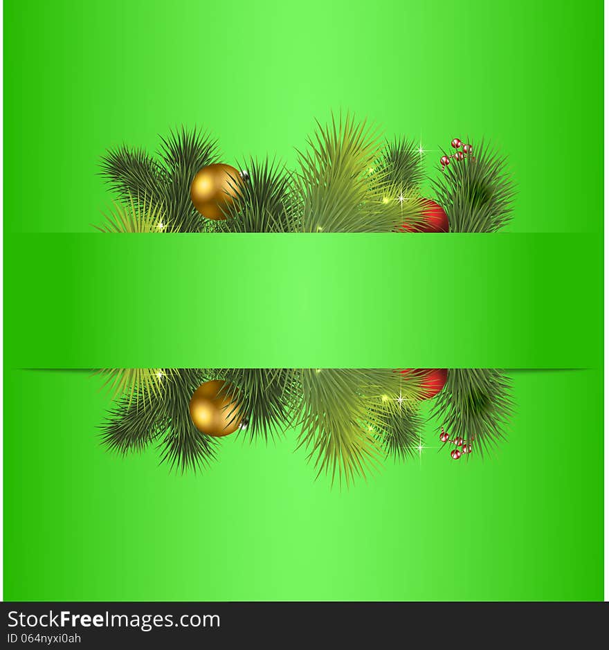 Vector illustration of a banner christmas holiday new year. Vector illustration of a banner christmas holiday new year