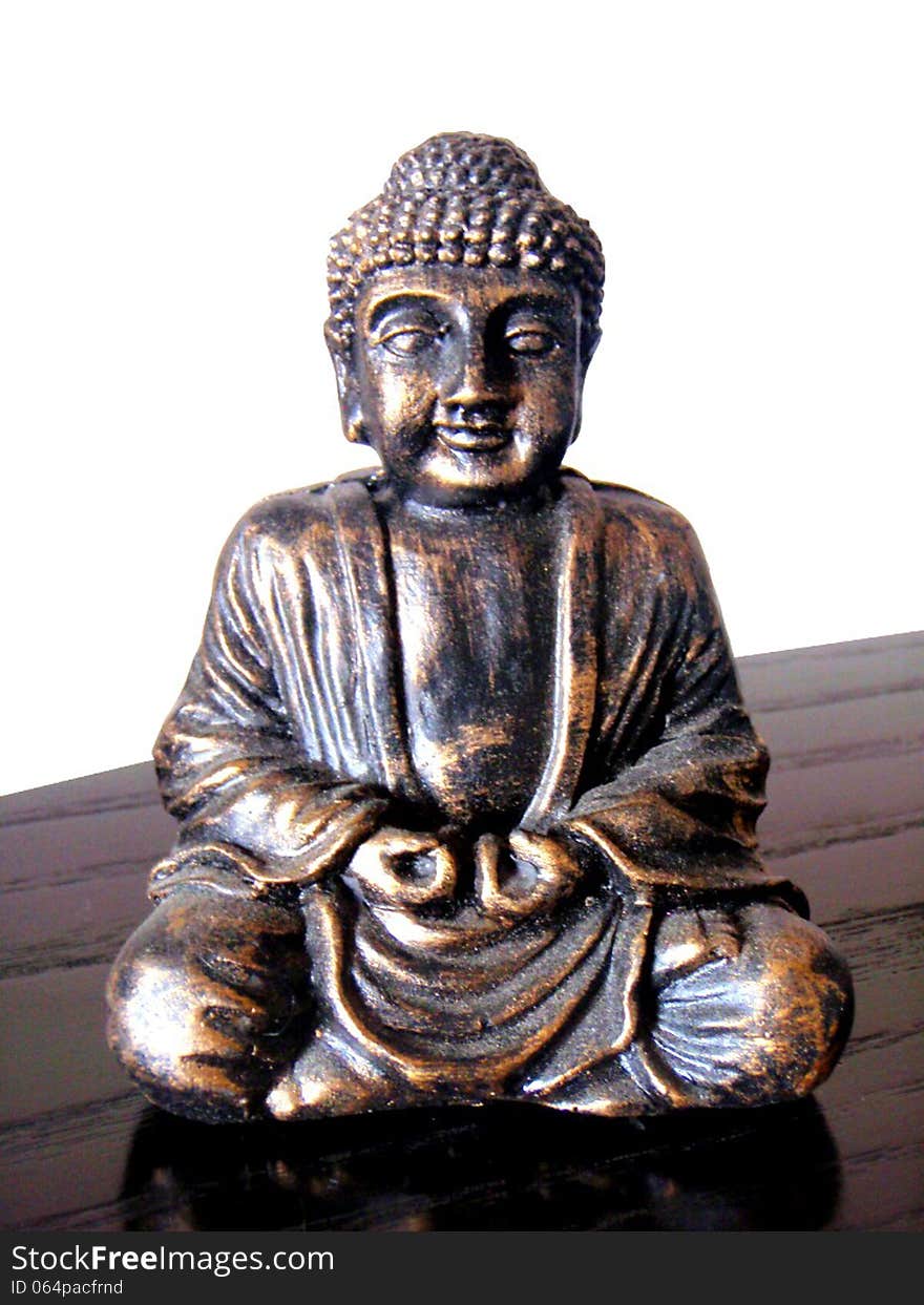 Buddha figure with white background