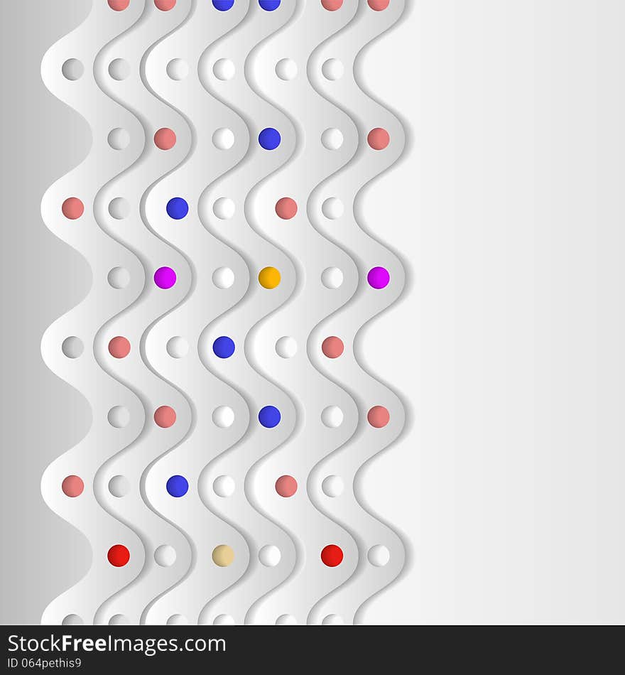 Abstract background and colored dots