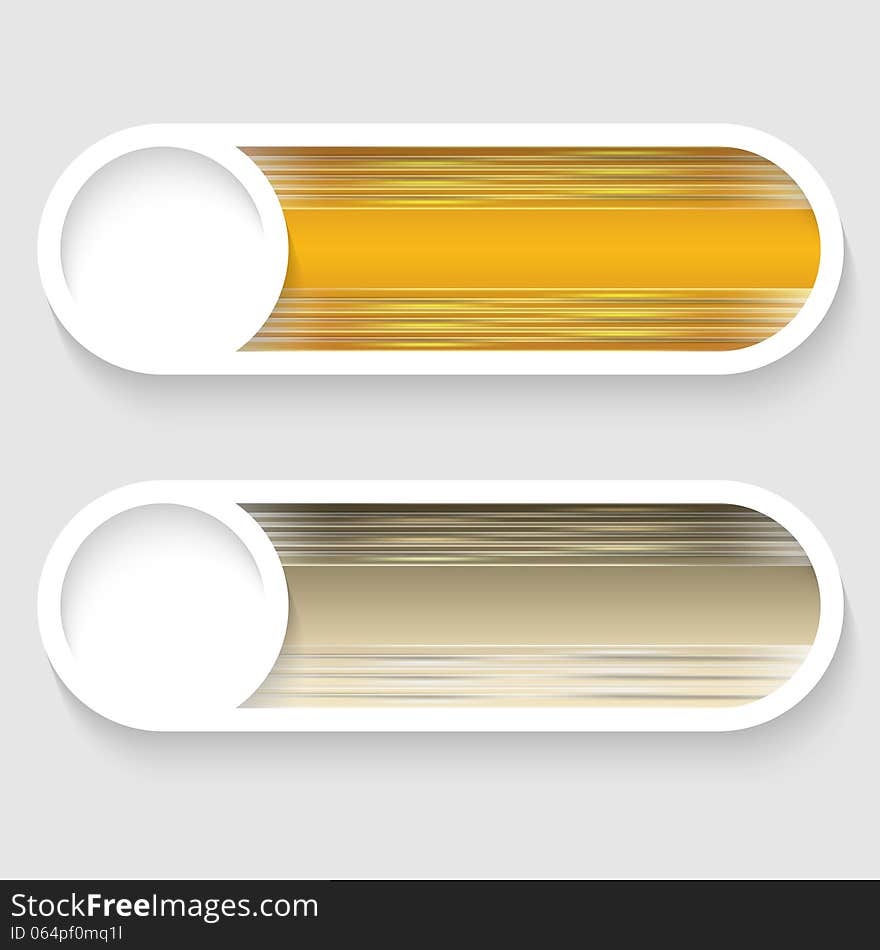 Abstract vector buttons and lines