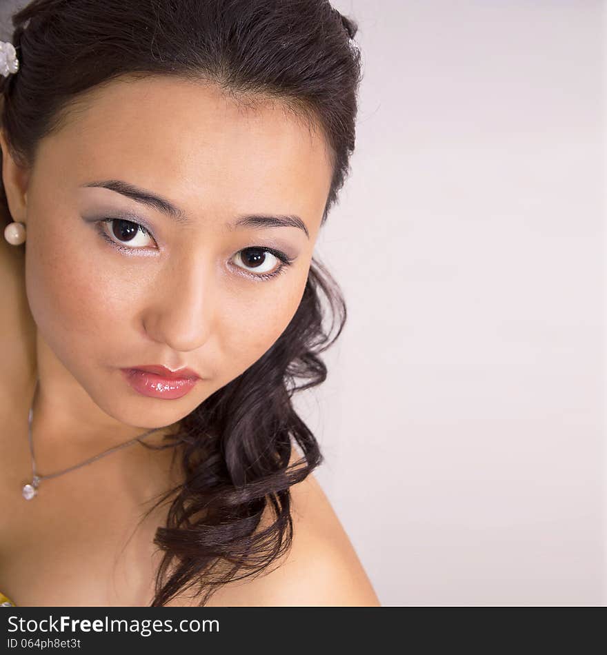 Portrait of the Asian young woman. Portrait of the Asian young woman