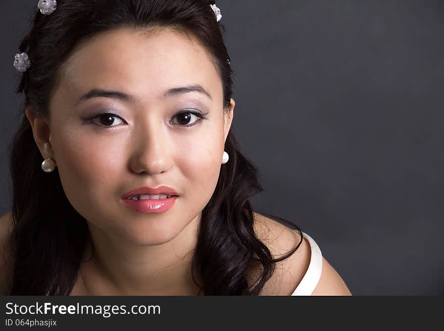 Portrait of the Asian young woman. Portrait of the Asian young woman