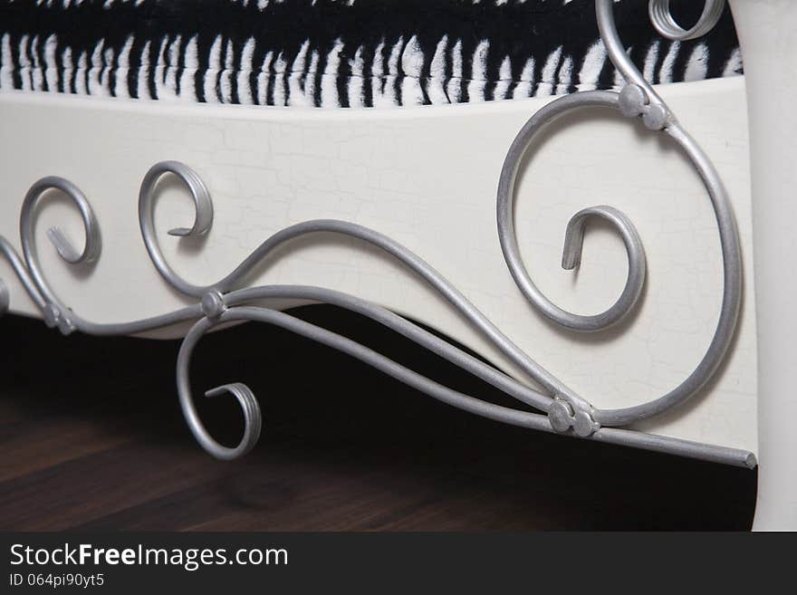 Metal Forged Detail On Furniture