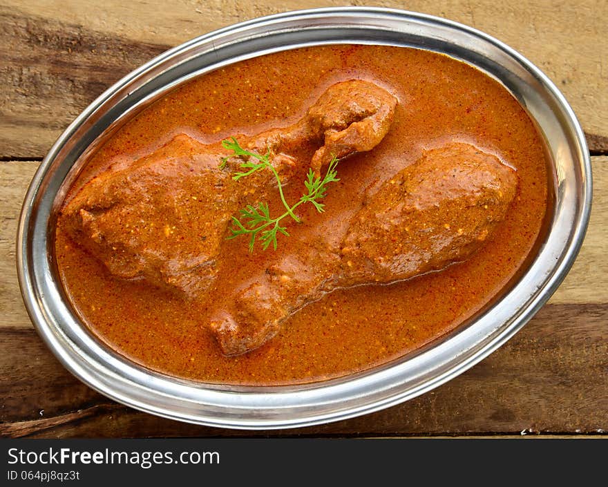 Indian Dish of butter Chicken curry