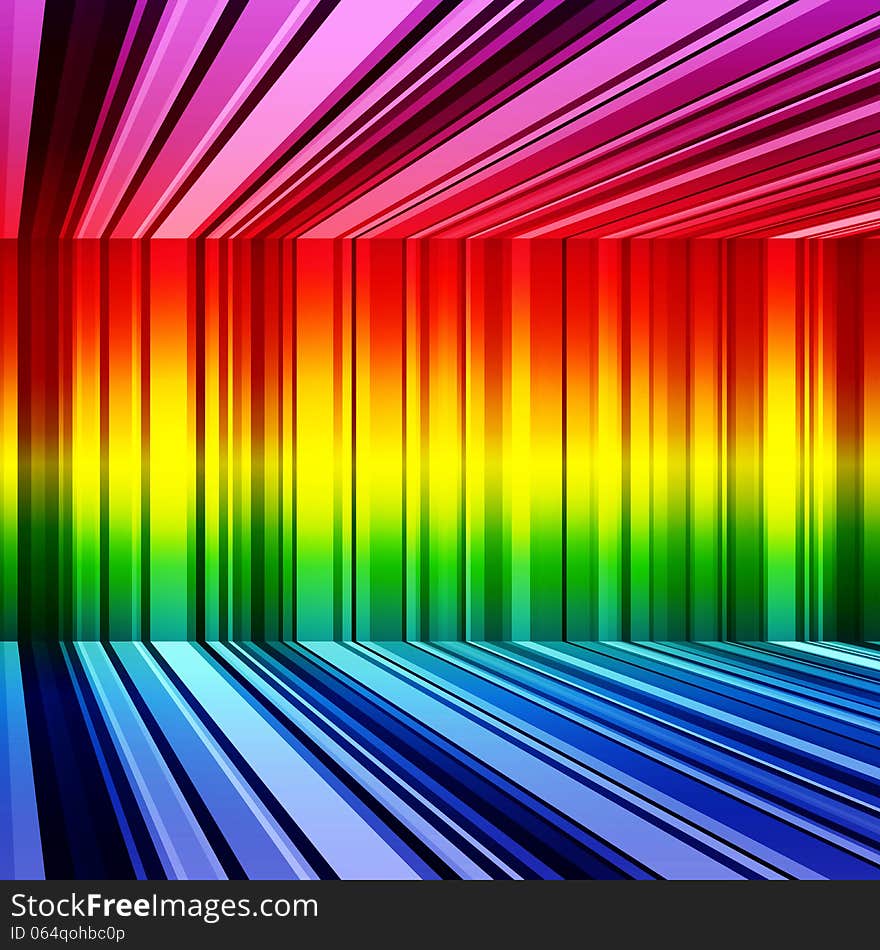 Abstract rainbow stripes retro colorful background. RGB EPS 10 illustration