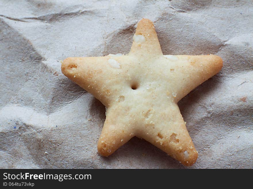 Biscuits in the shape of a star