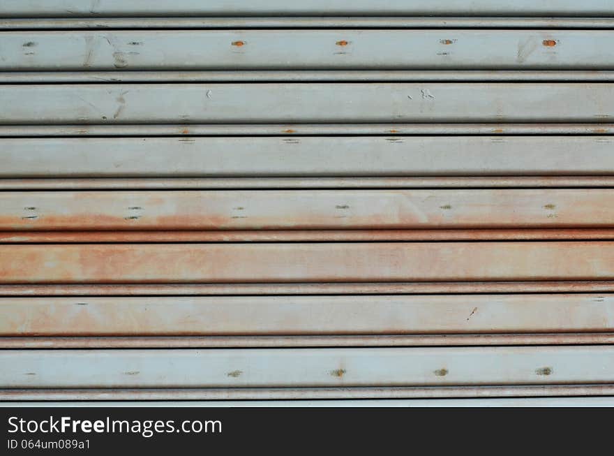 Rusty steel door texture background