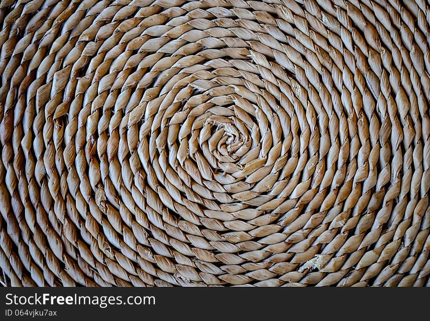 Spiral texture made out of knitted wood. Spiral texture made out of knitted wood