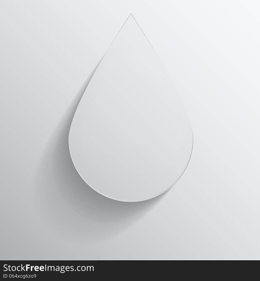 Vector illustration of paper drop